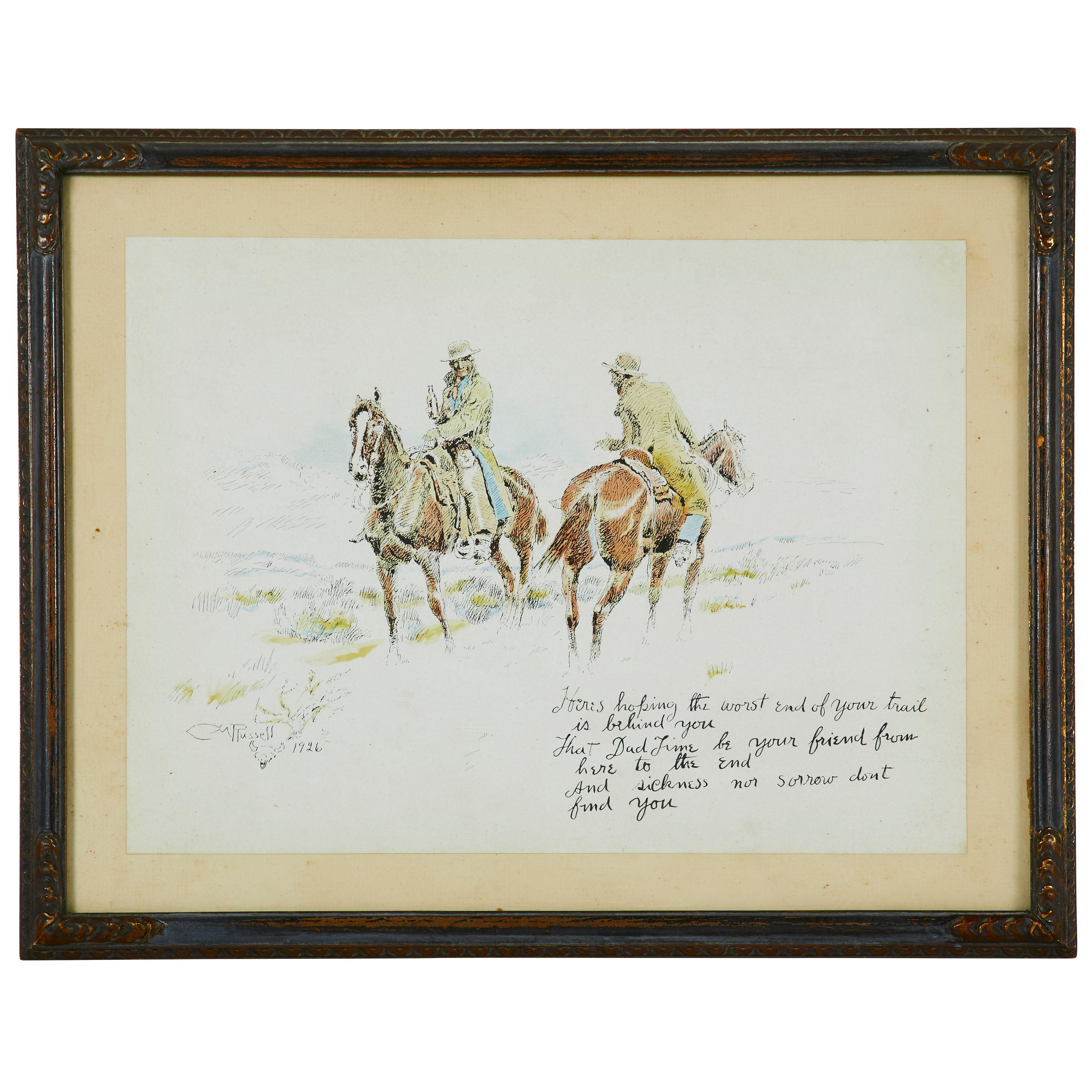 Charles Russell - A Charles Russell Holiday Card.