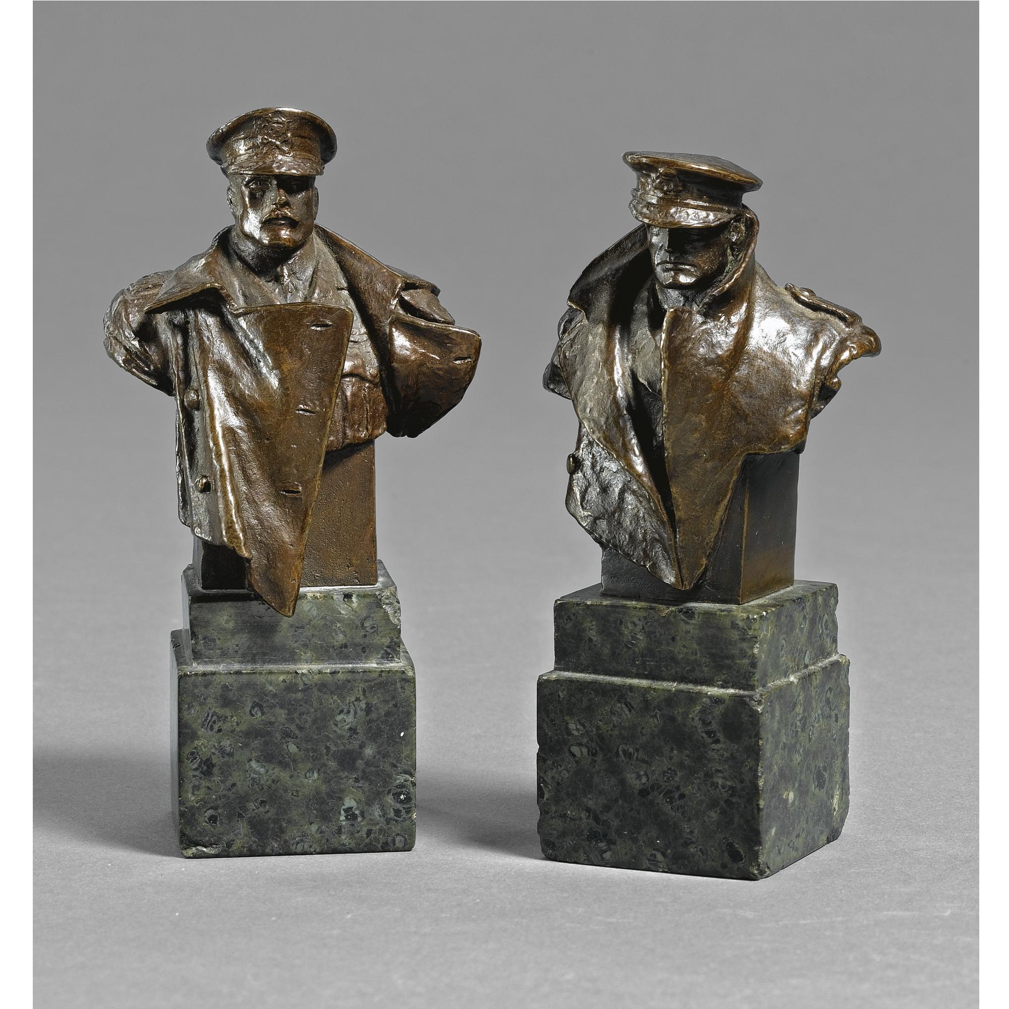 Charles Sargeant Jagger, M.C. - Bust Of Haig; Bust Of Beatty