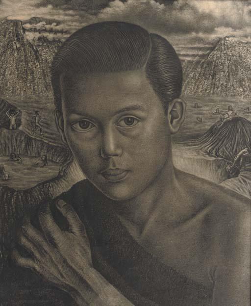 Charles Sayers - Portrait of an Indonesian boy