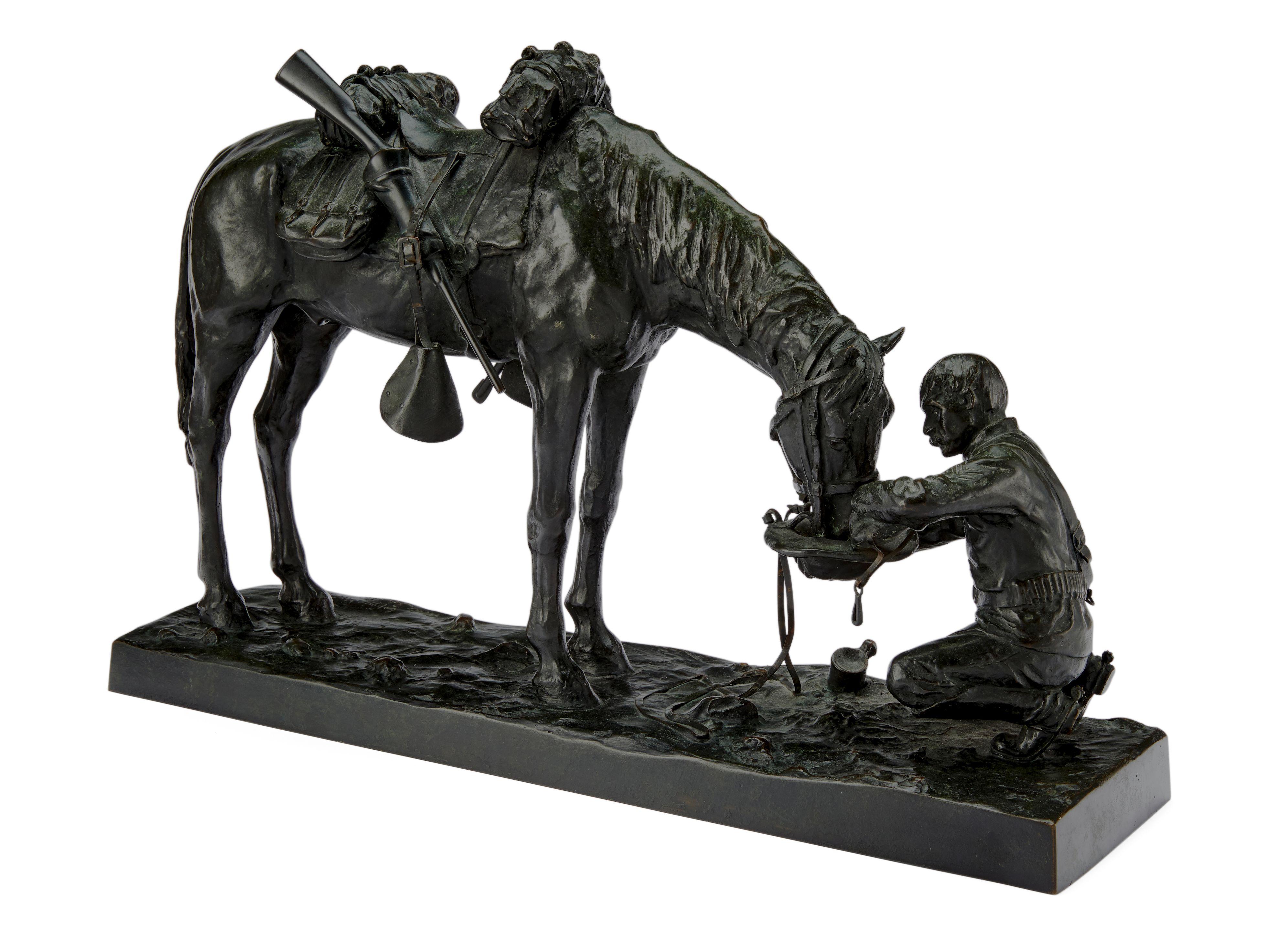 Charles Schreyvogel - The Last Drop 12in high