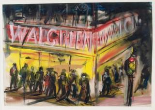 Charles Schucker - Busy street corner in front of Walgreens