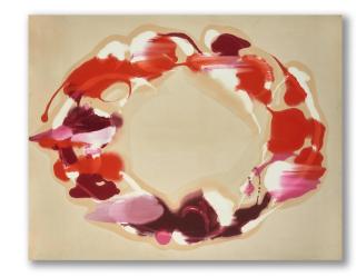 Charles Schucker - Red and Pink Oval Mandala, 1977