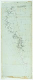 Charles Seymour Wright - Charles Wright\'s map of the Southern Journey, 1911
