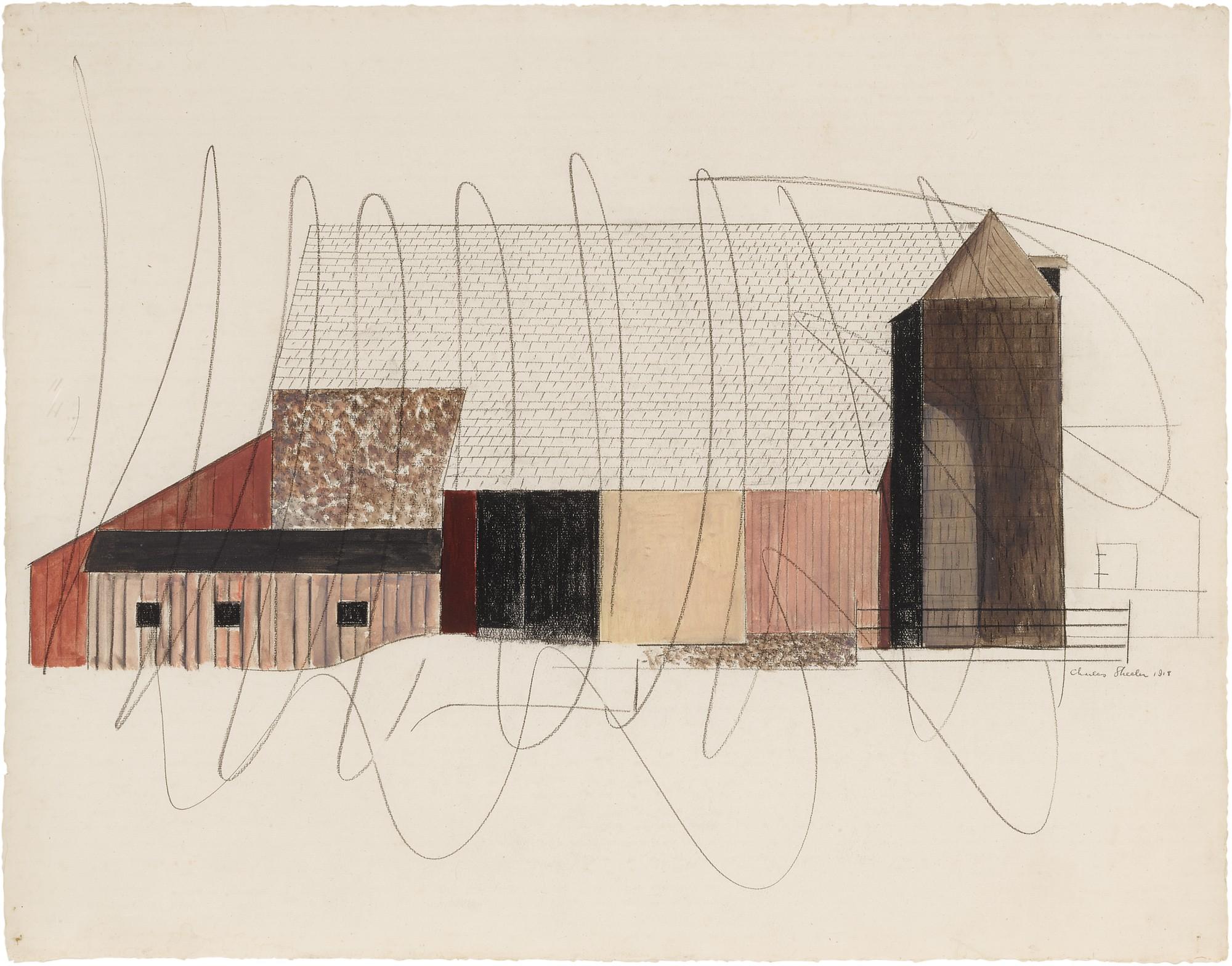 Charles Sheeler - Study For \'Bucks County Barn\'