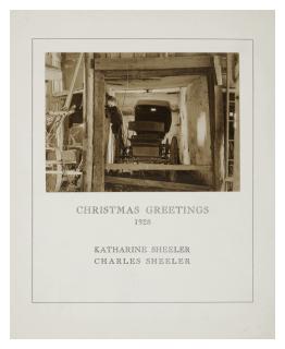 Charles Sheeler - The Buggy, Doylestown, Pennsylvania (Christmas Greetings)