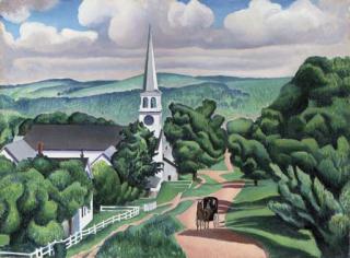 Charles Sheeler - Vermont Landscape (Peacham, Vermont)