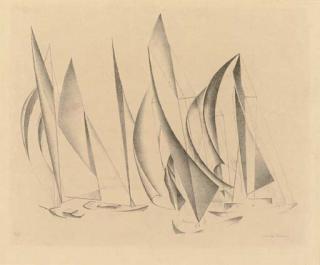 Charles Sheeler - Yachts (Gordon 3)
