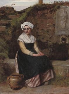 Charles Sillem Lidderdale, R.B.A. - Resting beside the well