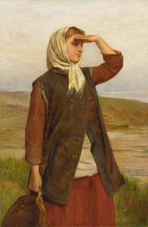 Charles Sillem Lidderdale, R.B.A. - The fisherman\'s daughter