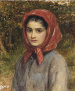 Charles Sillem Lidderdale - A study of a gipsy
