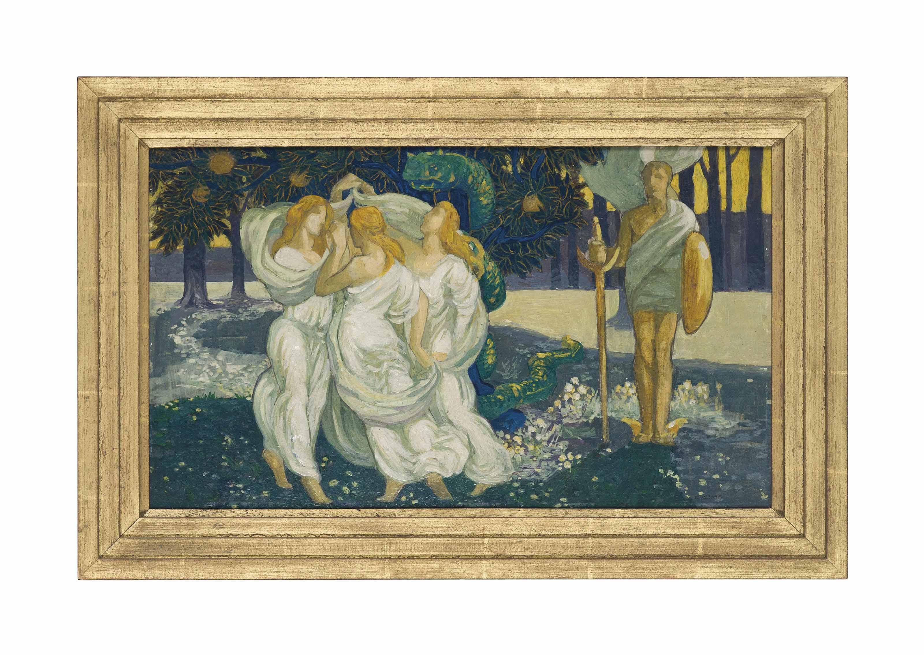 Charles Sims, R.A., R.S.W. - The garden of the Hesperides