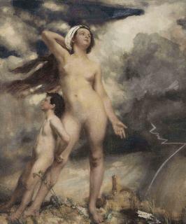 Charles Sims, R.A., R.W.S. - The storm