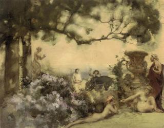 Charles Sims, R.A., R.W.S. - The swing