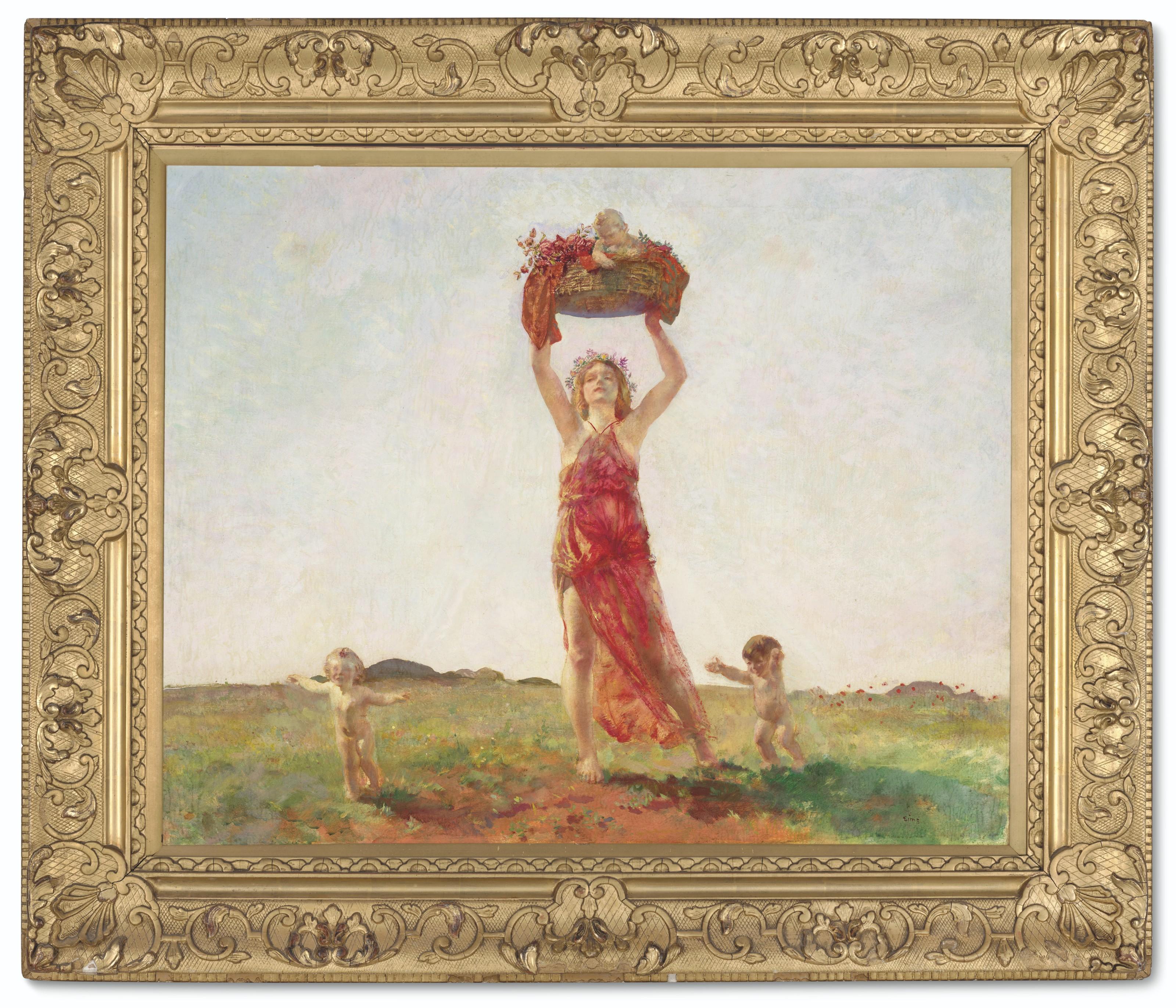 Charles Sims, R.A. - Syrid And Pattatos