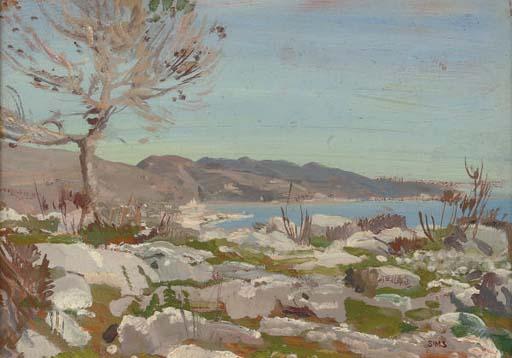 Charles Sims - The coast near Menton, south of France