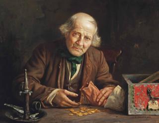 Charles Spencelayh, H.R.B.S.A., R.M.S., V.P.B.W.S. - A Modest Pension