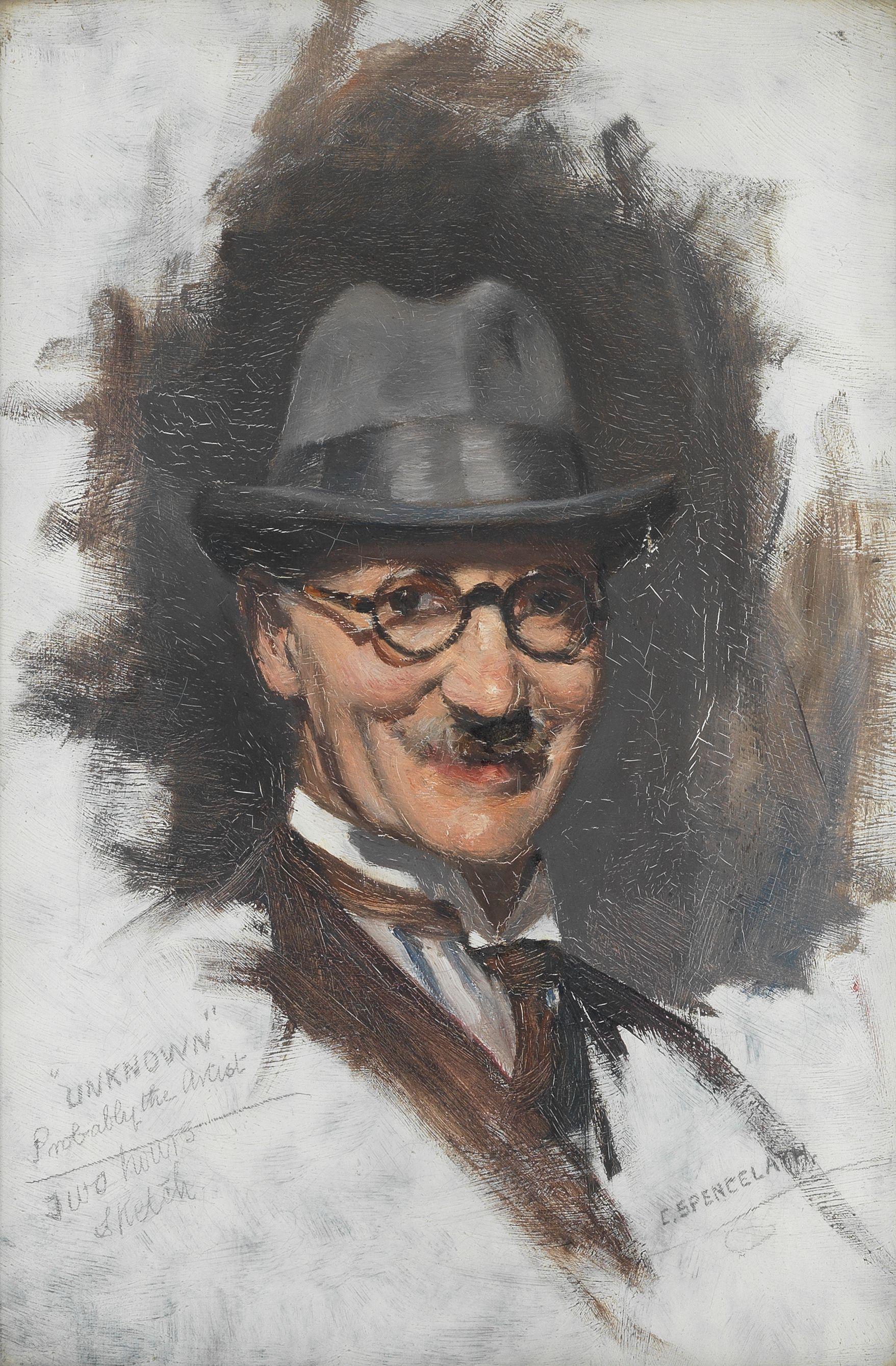 Charles Spencelayh, RMS, HRBSA - Self-portrait