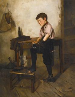 Charles Spencelayh - The Boot Black