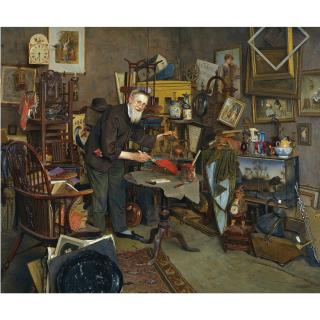 Charles Spencelayh - The Old Dealer (The Old Curiosity Shop)