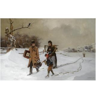 Charles Spencelayh - To Winter Lodgings