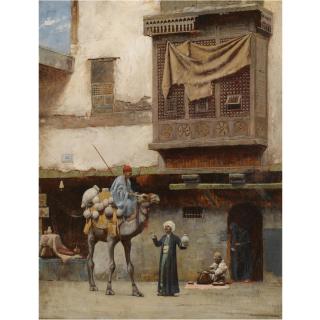 Charles Sprague Pearce - American a Pottery Seller In Old Cairo