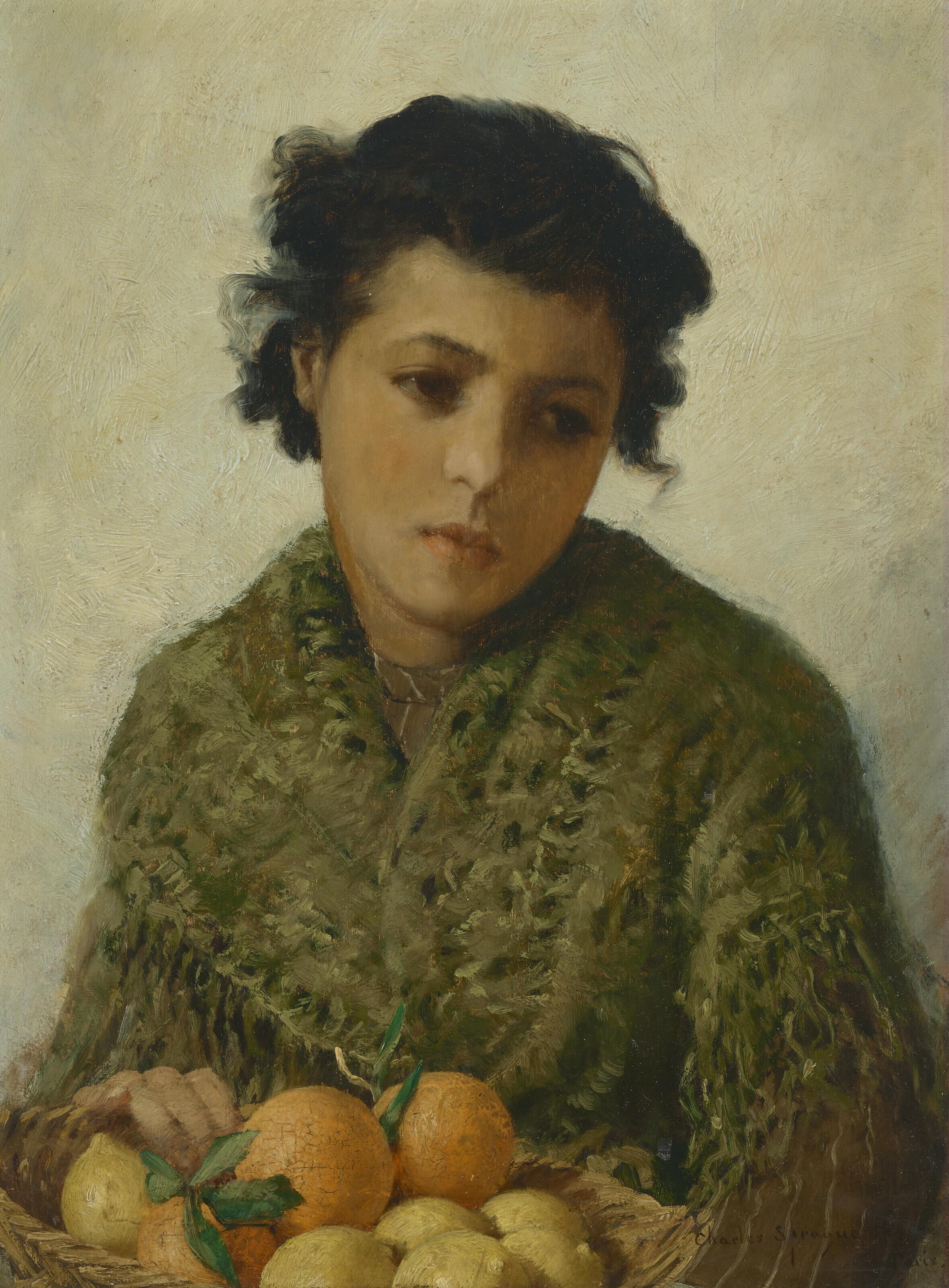 Charles Sprague Pearce - Young Girl Selling Oranges and Lemons