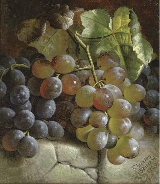 Charles Stuart - Grapes On A Stone Step