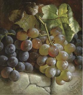 Charles Stuart - Grapes On A Stone Step