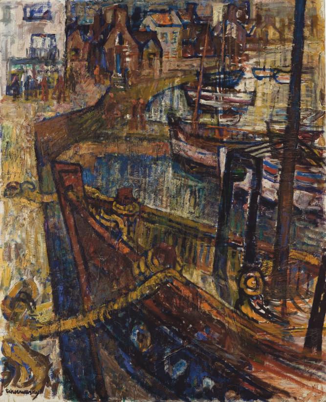 Charles Tcherniawsky - Harbour Scene