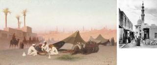 Charles Théodore Frère - A Late Afternoon Meal At An Encampment, Cairo