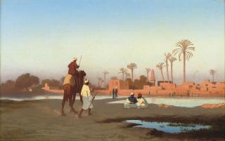 Charles Théodore Frère - At the oasis