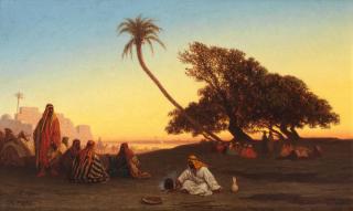 Charles-Théodore Frère - Crépuscule aux bords de Nile