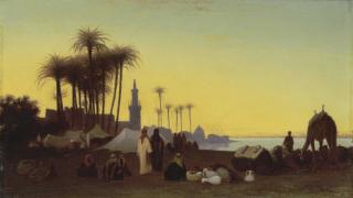 Charles Théodore Frère - Crépuscule, Vue Prise À Djergeh