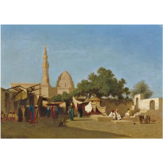 Charles-Théodore Frère - French la Mosquée Du Sultan Hassan, Caire