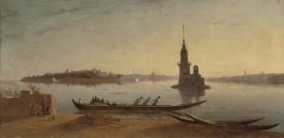 Charles Théodore Frère - La tour de Liandre, Constantinople