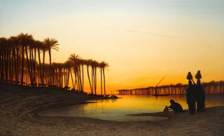 Charles Théodore Frère - Sunset on the Nile