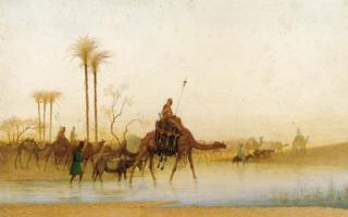 Charles Théodore Frère - The Arrival of the Caravan