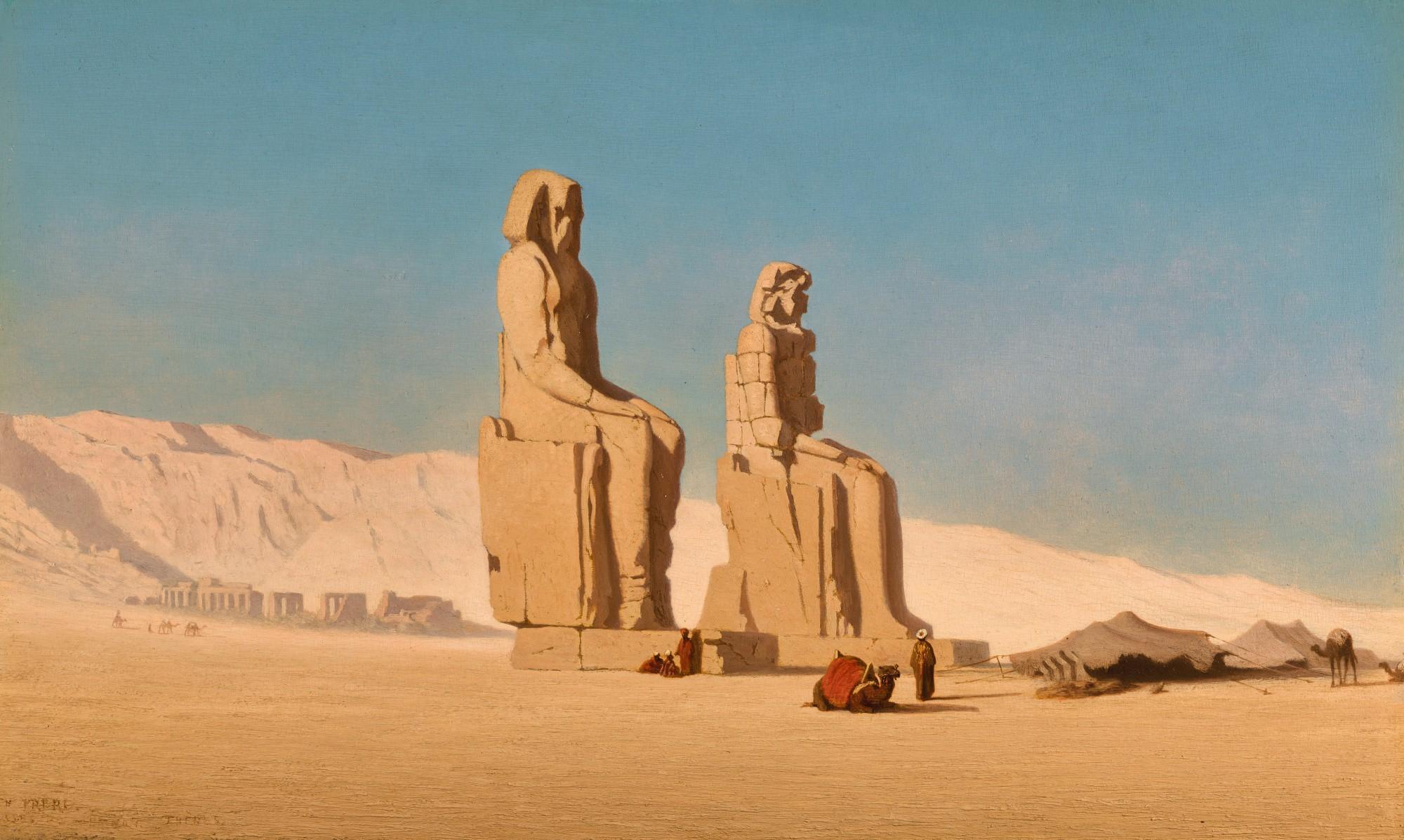 Charles-Théodore Frère - The Colossi Of Memnon