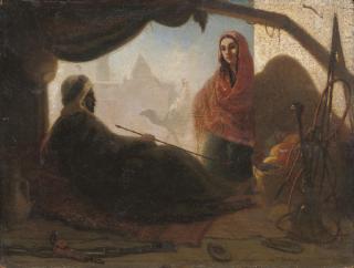 Charles Theodore Frère - The warrior\'s rest