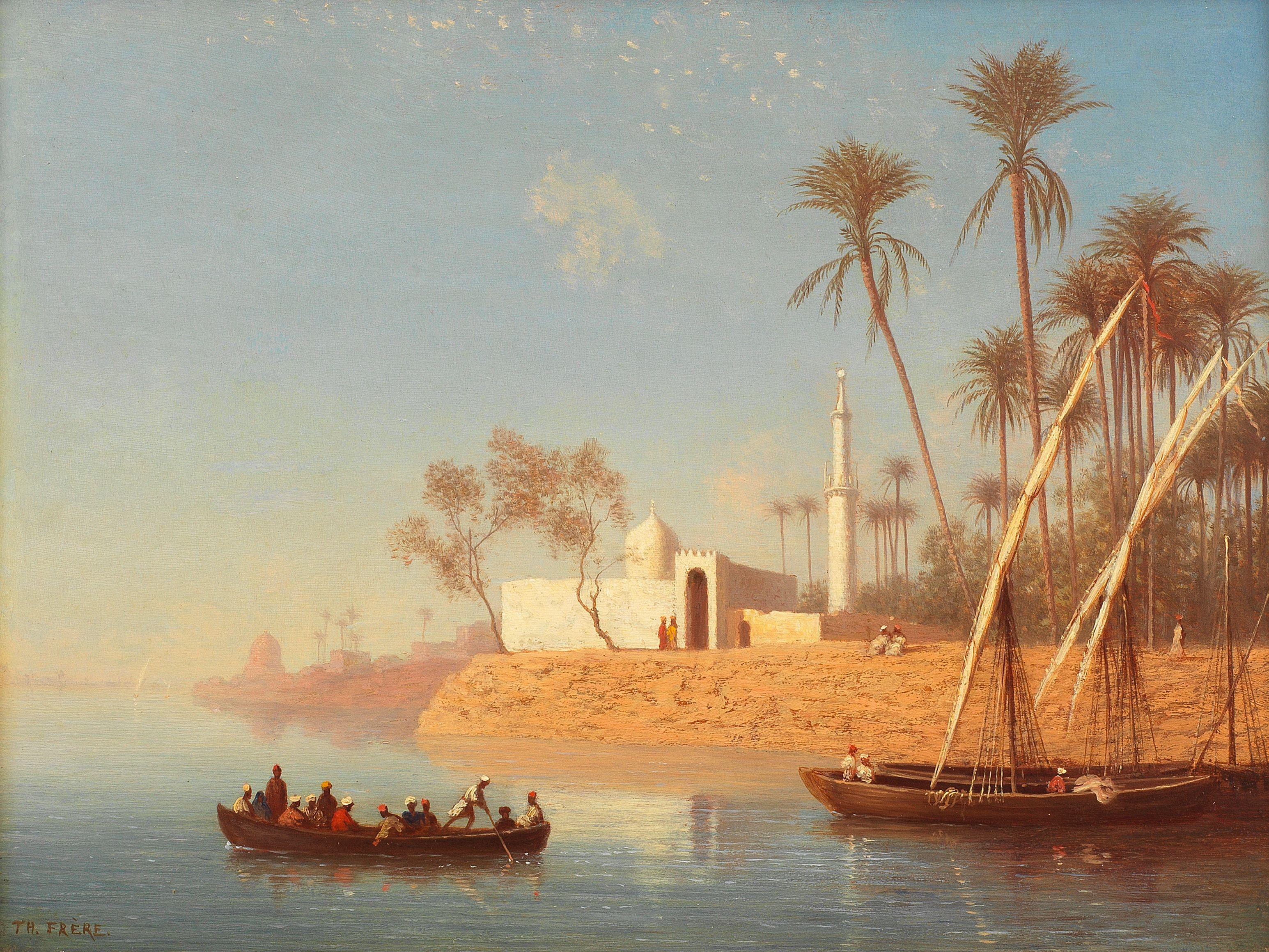 Charles-Théodore Frère - View of Boulak, near Cairo, Egypt