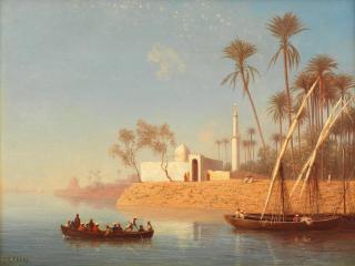 Charles-Théodore Frère - View of Boulak, near Cairo, Egypt