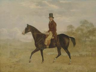 Charles Towne - A Gentleman on a Bay Hunter in an Extensive Landscape, unfinished