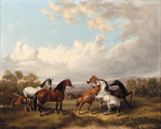 Charles Towne - Horses in a Meadow