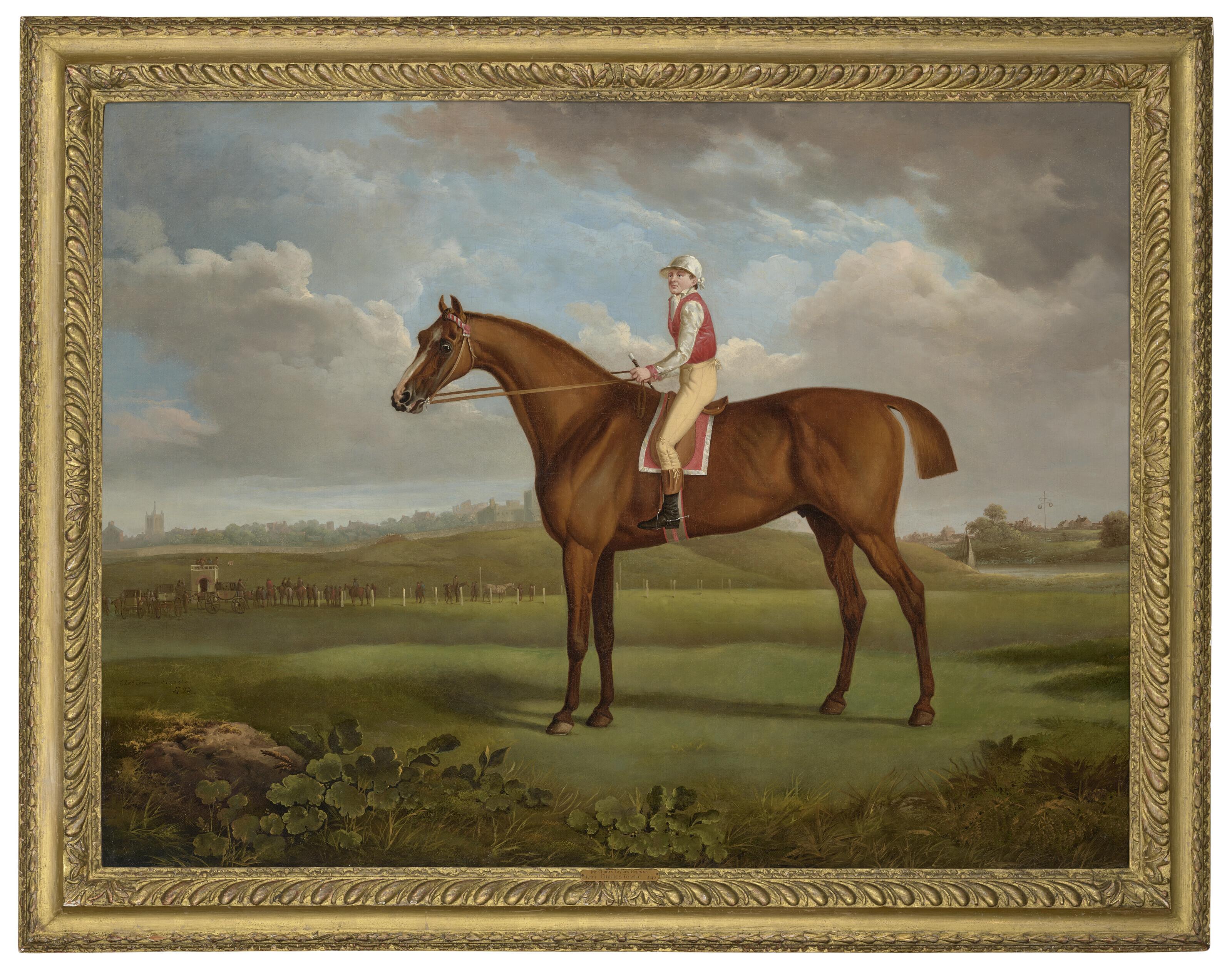 Charles Towne - Mr Charles Taylor\'s chestnut colt \'Regulus\', by \'Young Morwick\' out of \'Princess\', with a jockey up at Chester
