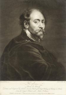 Charles Townley - Artist\'s self-portraits: Leonardo da Vinci; Annibal Caracci; Ludovico Caracci; Domenichino; Rubens; Rembrandt; Rembrandt (in later life); and Hogarth