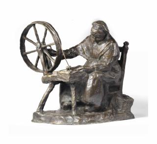 Charles van Wijk - An Old Lady Spinning