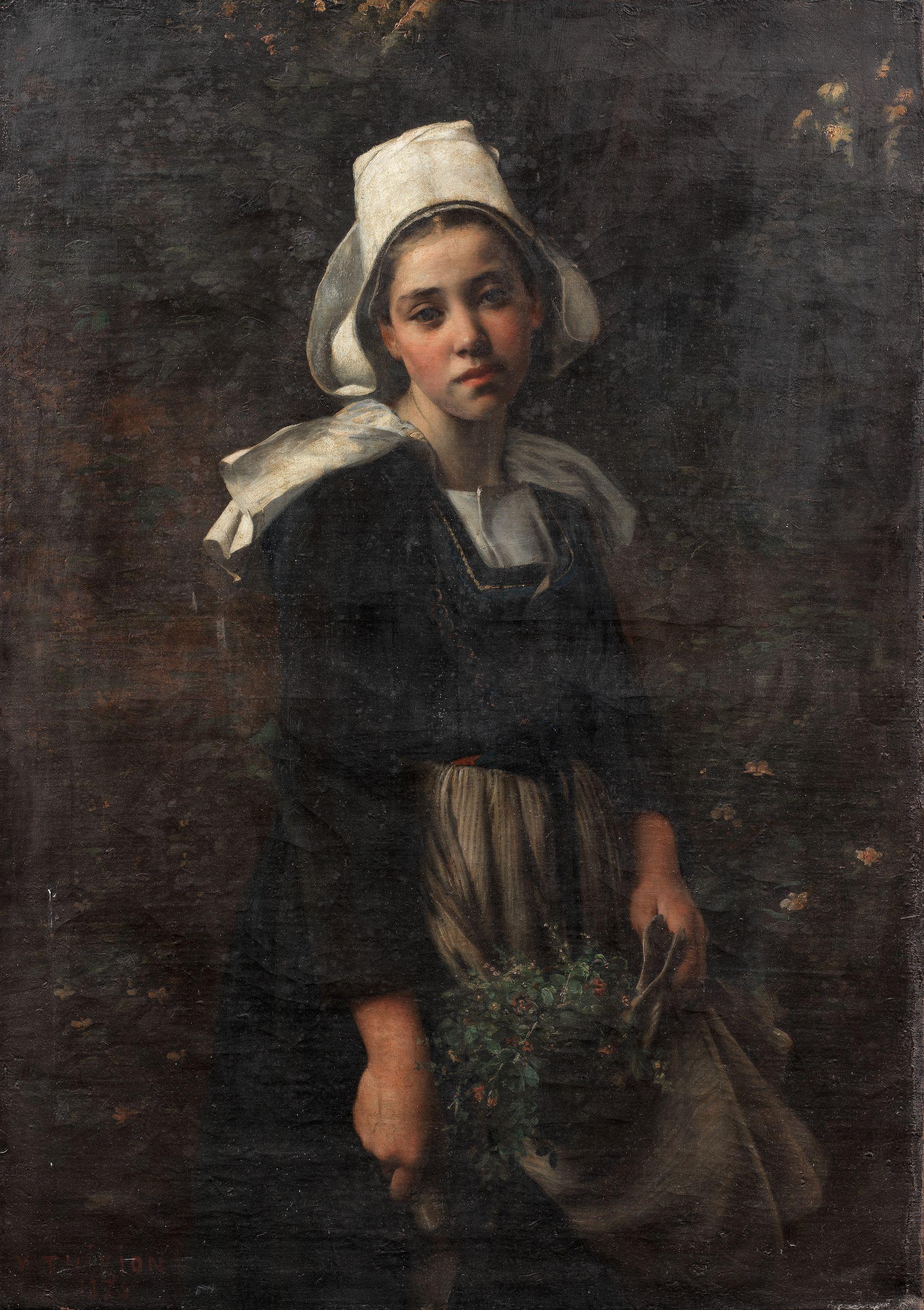 Charles Victor Thirion - A peasant girl