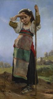 Charles Victor Thirion - French Petite Bergère 