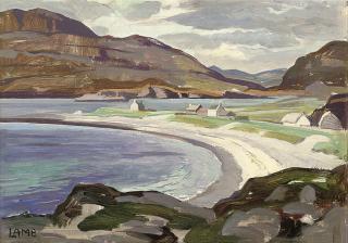 Charles Vincent Lamb, R.H.A. - Coastal village, Sligo