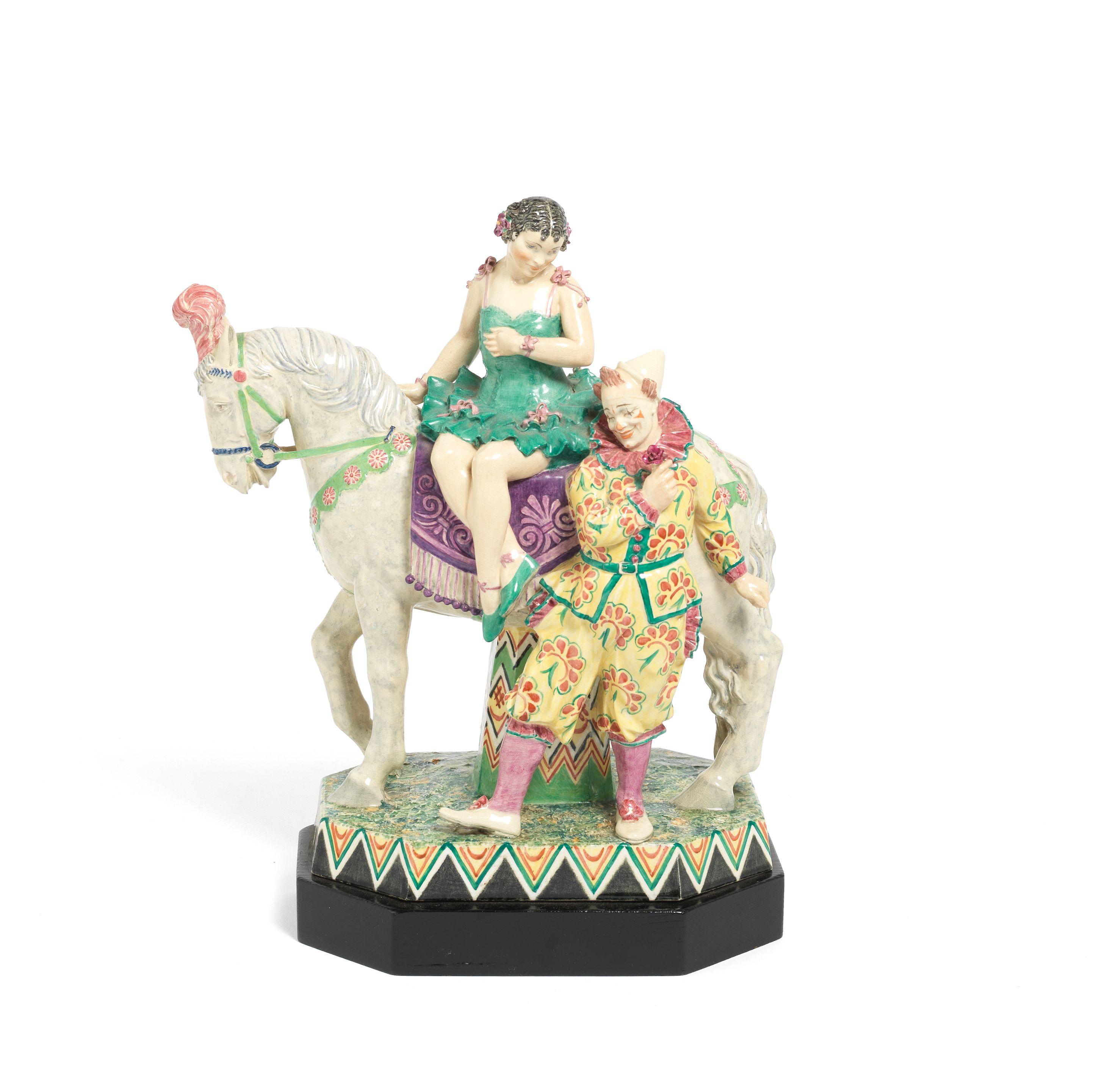 Charles Vyse - \'Circus\': A Chelsea Pottery Group, introduced 1933